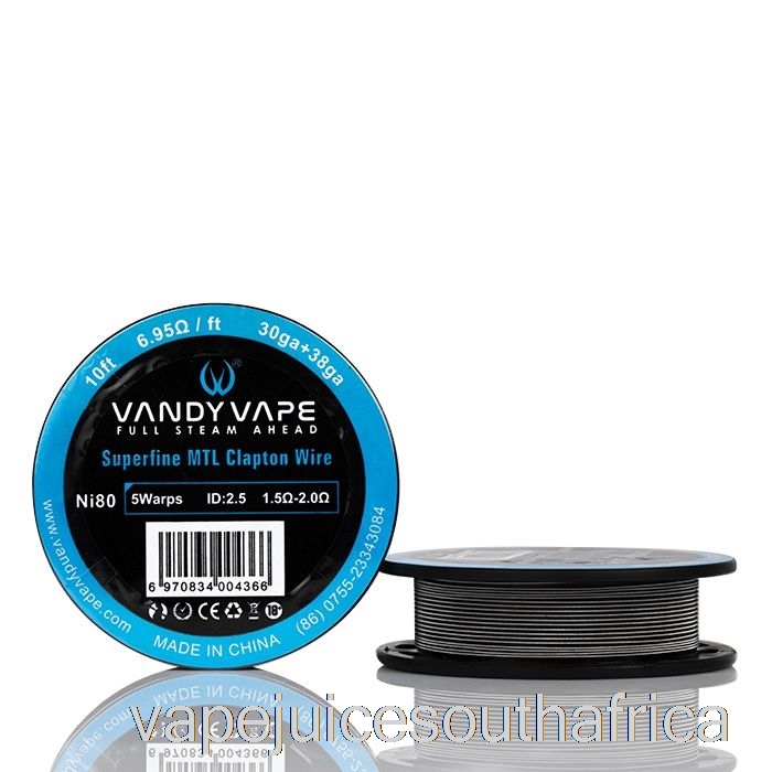 Vape Pods Vandy Vape Superfine Mtl Wire Spools - 10 Feet 6.95Ohm Ni80 Clapton Wire